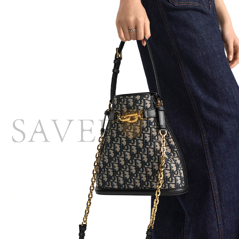 DIOR MEDIUM C'EST DIOR BAG BLUE DIOR OBLIQUE JACQUARD M2271UTZQ_M928 (25.5*24*10cm) DIOR MEDIUM C'EST DIOR BAG BLUE DIOR OBLIQUE JACQUARD M2271UTZQ_M928 (25.5*24*10cm)